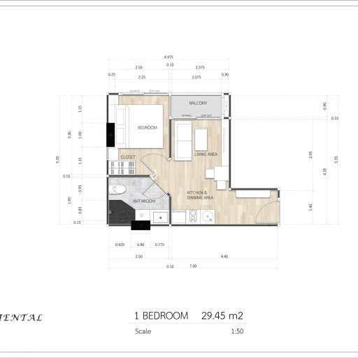 Siam Oriental Dream, 1 bedroom apartments - from 29.45 m²
