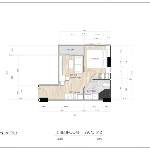 Siam Oriental Dream, 1 bedroom apartments - from 29.45 m²