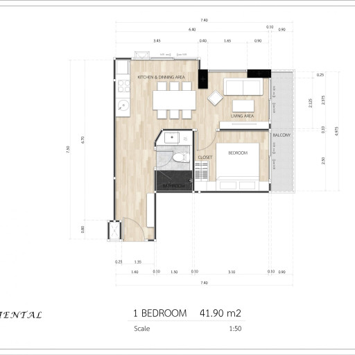 Siam Oriental Dream, 1 bedroom apartments - from 29.45 m²